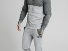 SikSilk, Pulóver, Férfi, Szürke, CrewNeck, S