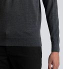 Asket, The Merino Wool Polo, Férfi, Szürke, L- Long