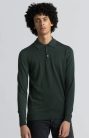 Asket, The Merino Wool Polo, Férfi, Szürke, L - Long