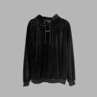 BLVCK Paris, Velvet Hoodie, Női, Fekete, M