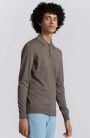 Asket, The Merino Wool Polo, Férfi, Barna, XL - Long