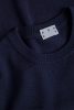 Asket, The Merino Sweater, Férfi pulóver, Kék, XS - Long
