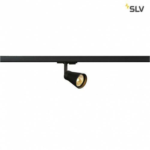 SLV, Avo Spot One Track, GU10, Állítható spotlámpa egy fázísú sínhez, Fekete