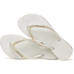 Havaianas, Slim Sparkle, Slippers, Női, Fehér, 41/42