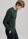 Asket, The Merino Sweater, Férfi pulóver, Zöld, XL - Long