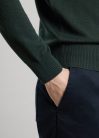 Asket, The Merino Sweater, Férfi pulóver, Zöld, XL - Long