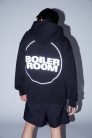 Boiler Room, Reflektív Hoodie, Férfi, Fekete, XXL