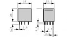 TE Connectivity, Ipari relé, PT 4CO, AC 24V, 6A, Késcsatlakozó, Schrack 