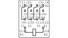 TE Connectivity, Ipari relé, PT 4CO, AC 24V, 6A, Késcsatlakozó, Schrack 