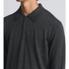 Asket, The Merino Wool Polo, Férfi, Szürke, M