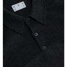 Asket, The Merino Wool Polo, Férfi, Szürke, S - Regular