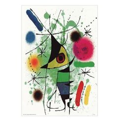 Joan Miro, The Singing Fish, Poszter, 60x80