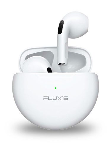 Flux's, Vezeték nélküli fülhallgató, BT TWS, Fehér