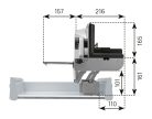 RITTER fiókba építhető szeletelő, jobb oldali vágófelület