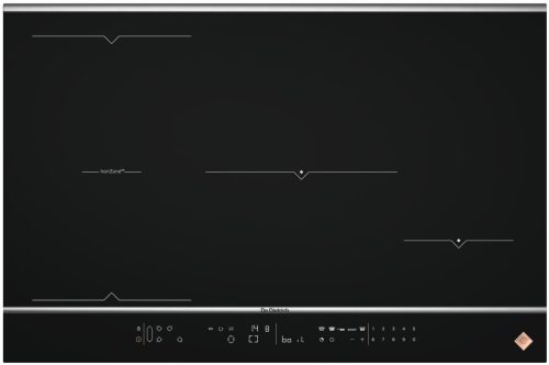 De Dietrich indukciós főzőlap, 80 cm, 4 Booster zóna, horiZone funkció, fa vágódeszka, fekete/inox díszítő csík