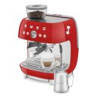 SMEG ŐRLŐVEL KOMBINÁLT ESPRESSO KÁVÉFŐZŐ, piros