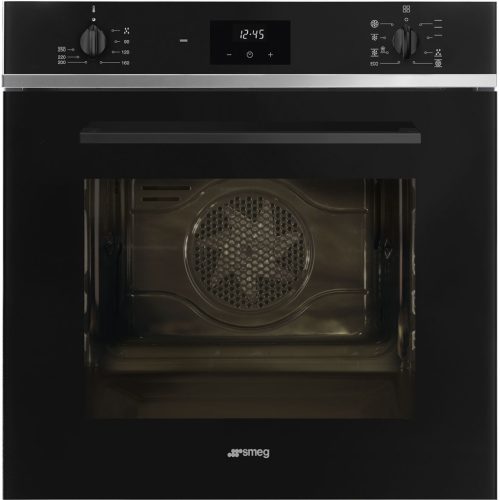 SMEG HŐLÉGKEVERÉSES SÜTŐ, Selezione design, 60 cm, ES LCD, fekete üveg