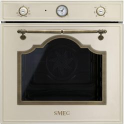   SMEG HŐLÉGKEVERÉSES SÜTŐ, Cortina design, 60 cm, analóg, bézs