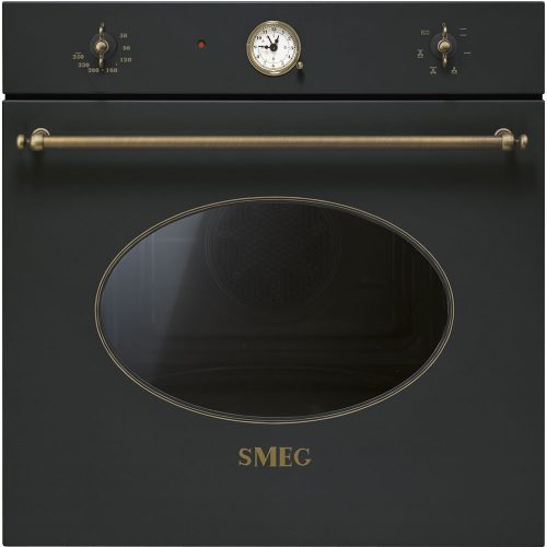 SMEG HŐLÉGKEVERÉSES SÜTŐ, Colonial design, 60 cm, analóg, antracit