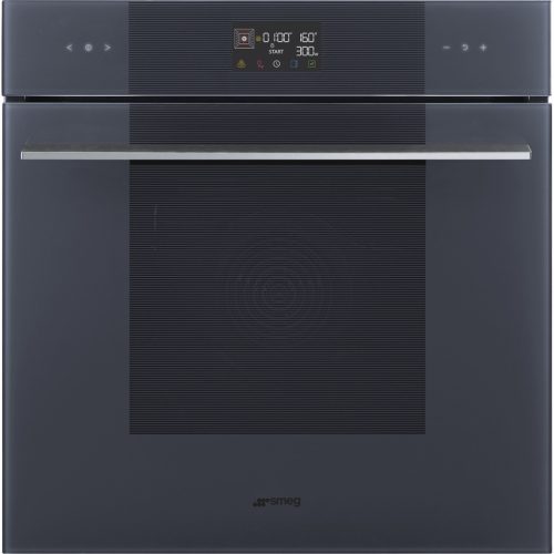 SMEG KOMBINÁLT MIKROHULLÁMÚ SÜTŐ, Linea design, Galileo, 60 cm, ES LCD, neptune szürke üveg