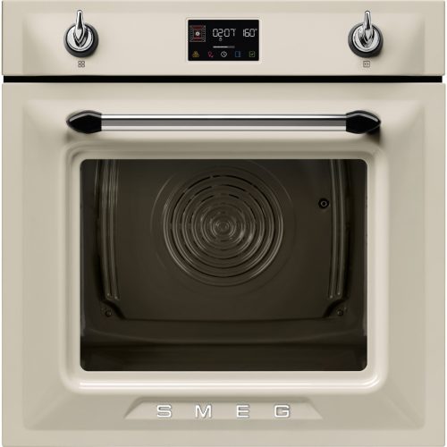 SMEG KOMBINÁLT PIROLITIKUS SÜTŐ, GŐZFUNKCIÓVAL, Victoria design, Galileo, 60 cm, ES LCD, bézs