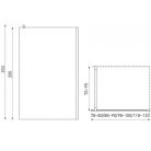 Alfa 120x200 cm Walk-In zuhanykabin