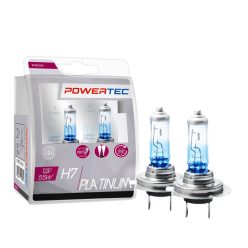 Power-Tec, Platinum halogén izzó, +130%, H7, 12V,  2db