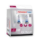 Power-Tec, Platinum halogén izzó, +130%, H8, 12V,  2db