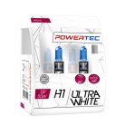 Power-Tec, UltraWhite halogén izzó, H1, 12V, 2db