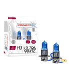 Power-Tec, UltraWhite halogén izzó, H3, 12V, 2db