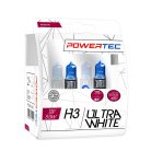 Power-Tec, UltraWhite halogén izzó, H3, 12V, 2db