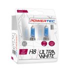 Power-Tec, UltraWhite halogén izzó, H8, 12V, 2db