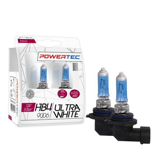 Power-Tec, UltraWhite halogén izzó, HB4, 12V, 2db