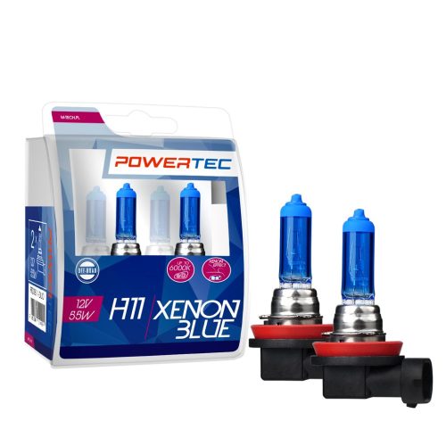 Power-Tec, Xenon Blue halogén izzó, H11, 12V, 2db