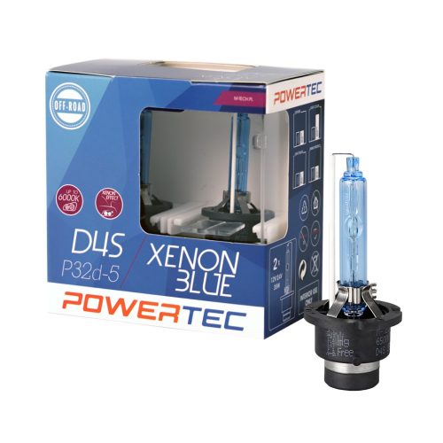 Power-Tec, Xenon Blue halogén izzó, D4S, 85V, 2db