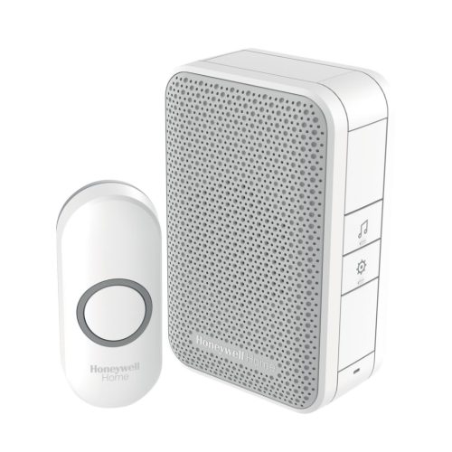 Honeywell Home DC311NP2 vezeték nélküli csengő, 150m hatótávolság, 4 dallam, IP55 védett nyomógomb, 230V tápellátás