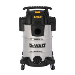   DeWALT DXV30SAPTA száraz-nedves porszívó, rozsdamentes váz, készülékcsatlakozóval, 30 liter, 15 Kpa, 37,8 l/s, 8 tartozék, 1050 W