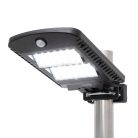 Home FLP1002SOLAR napelemes LED reflektor, 1000 lm, PIR mozgásérzékelő, 120° 5m, 2 x 28 db hidegfehér SMD LED, energiatakarékos, fém + műanyag, IP44