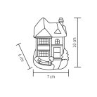 Home KDC 01 téli LED-es házikó, színes, 12 féle forma, polyresin, beltéri