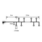 Home LC 768/M LED-es cluster fényfüzér 7,5 m / 768 db színes LED, fekete vezeték, 8 fényprogram, távirányító, hálózati adapter, kül- és beltéri kivitel