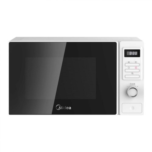 Midea MAM720C2AT (WH) digitális mikrohullámú sütő, 700 W, 20 literes , 8 menü, gyerekzár, fehér