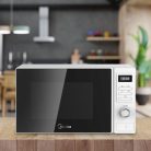 Midea MAM720C2AT (WH) digitális mikrohullámú sütő, 700 W, 20 literes , 8 menü, gyerekzár, fehér