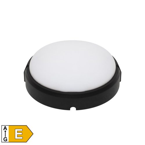 Home RCC 18 LED/BK LED fali és mennyezeti lámpa, 18 W, 2000 lm, IP65, 4000 K, kerek, fekete