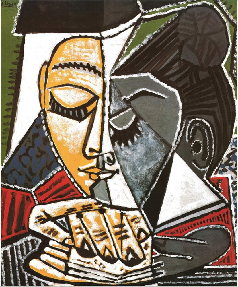 Pablo Picasso, Tete d'une Femme Lisant, Poszter, 60x80cm
