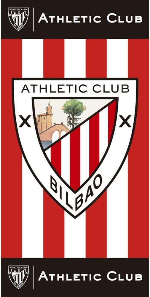 Strandtörölköző, Nyomtatott Athletic Club Bilbao stílussal, 75 x 150