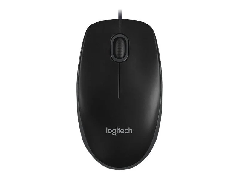 Logitech B100 USB Fekete egér 910-003357